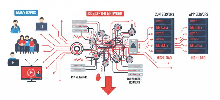 Why the Internet Is Slower During Peak Hours (And What Actually Happens Behind the Scenes)