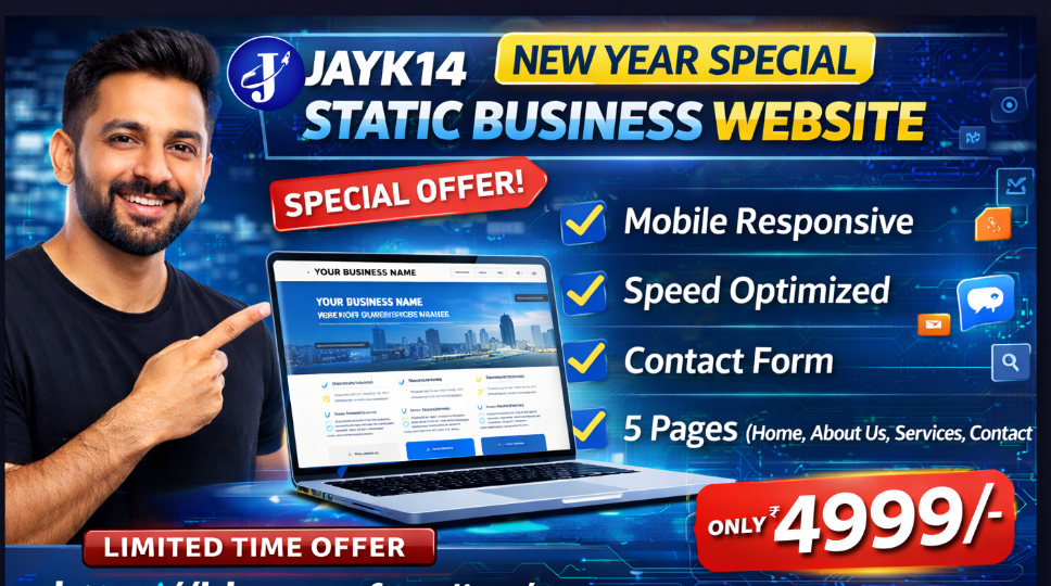 New Year Special – Static Business Website